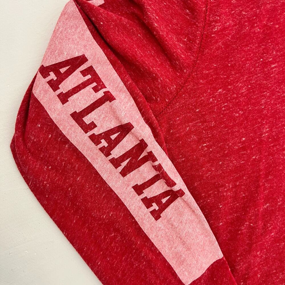 Nike Womens M Hooded Sweatshirt Red Atlanta Falcons NFL Team Apparel Long Sleeve - Picture 5 of 12